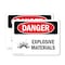 Signmission Explosive Materials Danger Sign, Plastic, 10in W x 7in L, 2PK OS-2PACK-DS-P-710-L-1210 - alternate 1